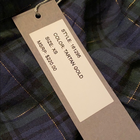 Plaid Off the Shoulder Top with Puff Sleeves - Picture 6 of 6